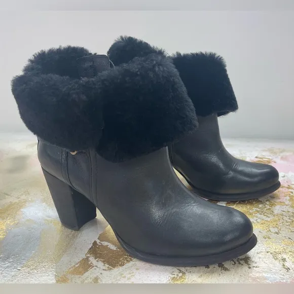 UGG Australia Jayne Black Stout boots 9.5