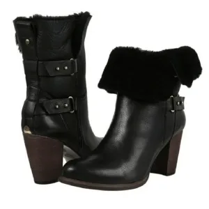 UGG Australia Jayne Black Stout boots 9.5