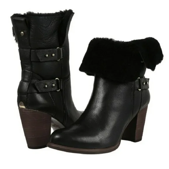 UGG Australia Jayne Black Stout boots 9.5