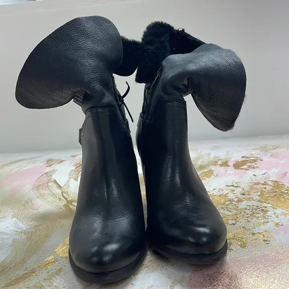 UGG Australia Jayne Black Stout boots 9.5