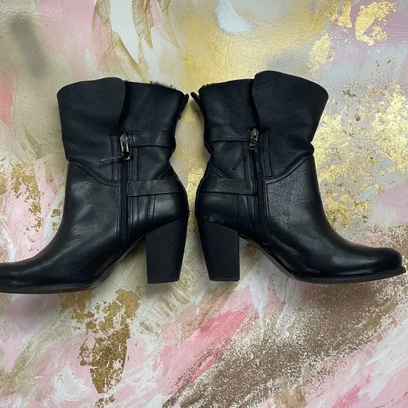 UGG Australia Jayne Black Stout boots 9.5