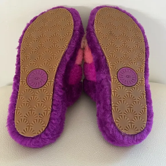 UGG Australia Women’s Fluff Yeah Multicolor Slide Slippers Size 7