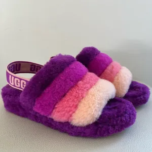 UGG Australia Women’s Fluff Yeah Multicolor Slide Slippers Size 7