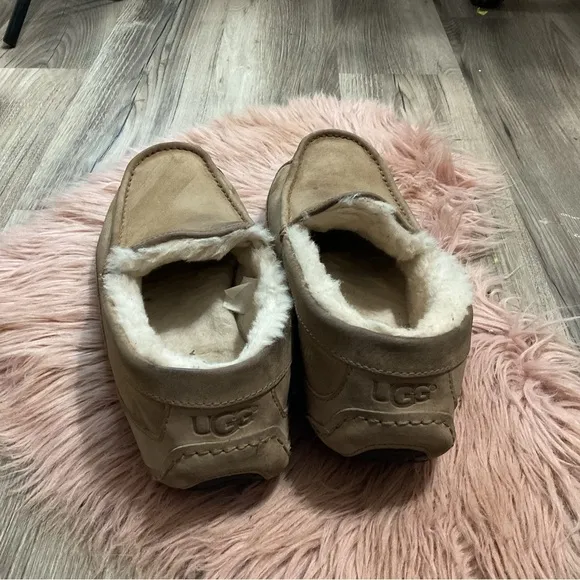 UGG Brown Faux Fur Slippers Size 11