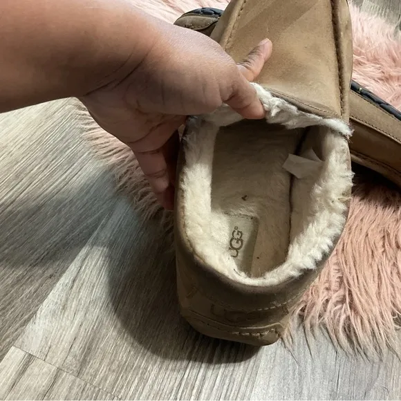 UGG Brown Faux Fur Slippers Size 11
