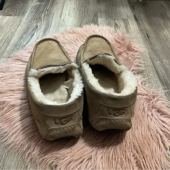 UGG Brown Faux Fur Slippers Size 11