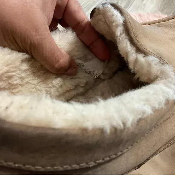 UGG Brown Faux Fur Slippers Size 11