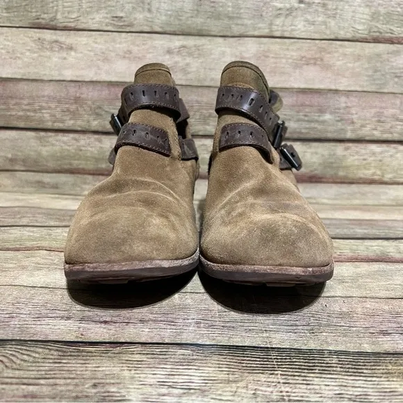Ugg Brown Leather Patsy Chestnut Ankle Boots