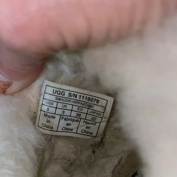 Ugg brown shearling slippers