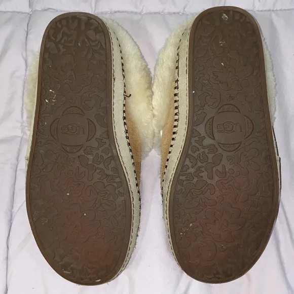 Ugg brown shearling slippers