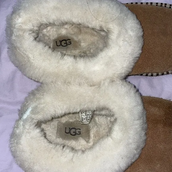 Ugg brown shearling slippers