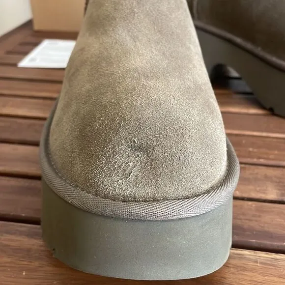 UGG Classic Ultra Mini New Heights Boots Hickory Women Size 9