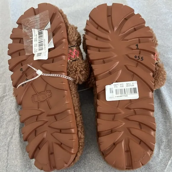 UGG Cozetta UGG Braid Fur Slide Slippers