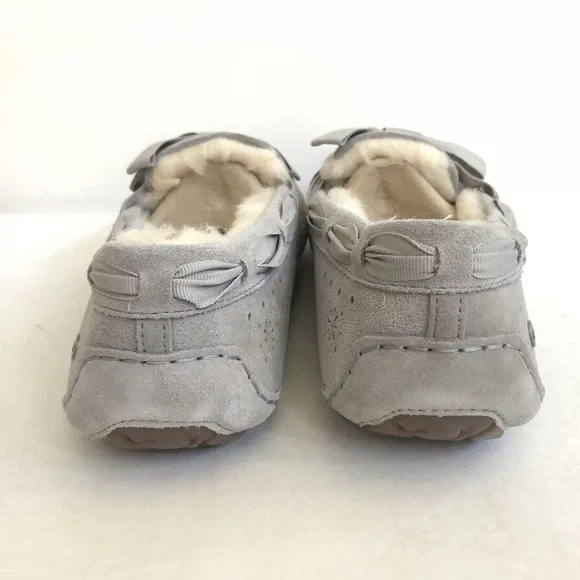 UGG DAKOTA SUNSHINE PERF SEAL SHEARLING LINED SLIPPERS US SIZE 10