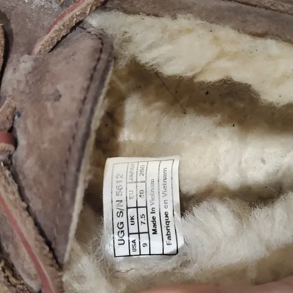 Ugg Dakota Women Suede Espresso Fur-Lined Loafers shoes flat slippers