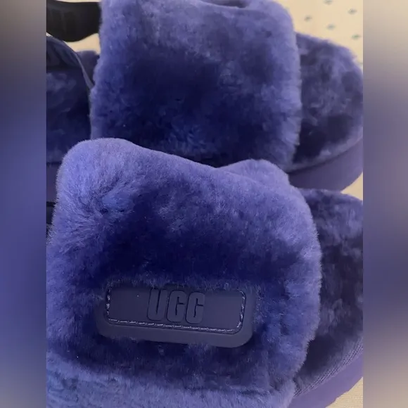 UGG Disco Slide Flatform Sandal Slippers Purple / Sz 6