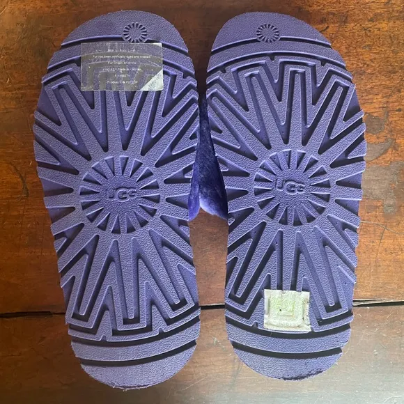 UGG Disco Slide Flatform Sandal Slippers Purple / Sz 6
