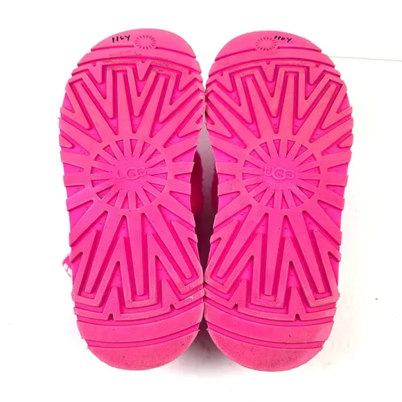 UGG Disco Slide Platform Slippers 11 Hot Pink Platform Sling Back Womens