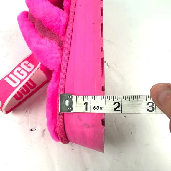 UGG Disco Slide Platform Slippers 11 Hot Pink Platform Sling Back Womens