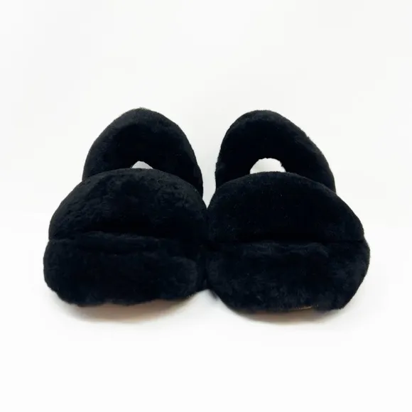 UGG Fluff Oh Yeah Slide Slingback Fur Slippers NEW
