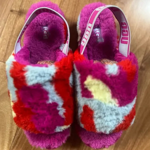 UGG Fluff Yeah Slide Multicolor Slippers/Sandals