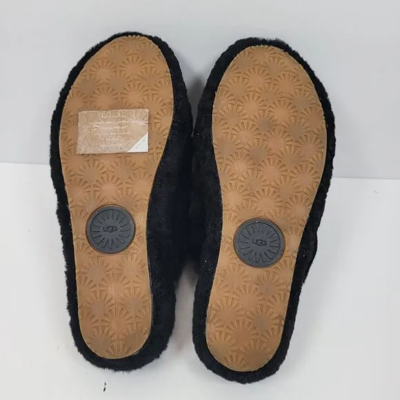 Ugg Fluff Yeah Slide Women's Black Slippers Sandals 1095119 US Size 8 NWB