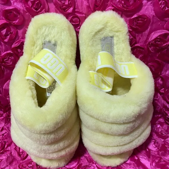UGG Fluff Yeah Slide (Yellow) Women’s Slippers