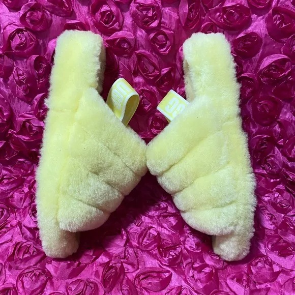 UGG Fluff Yeah Slide (Yellow) Women’s Slippers