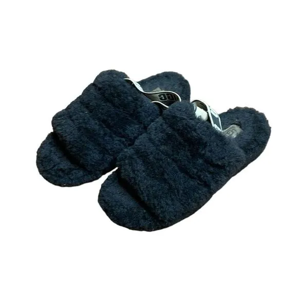 Ugg Fluff Yeah Slide Slippers Black Size 8