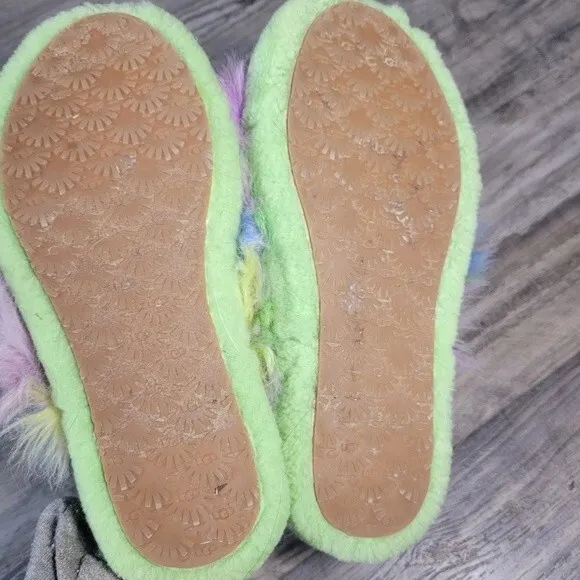 Ugg Fluff Yeah tie dye furry slippers
