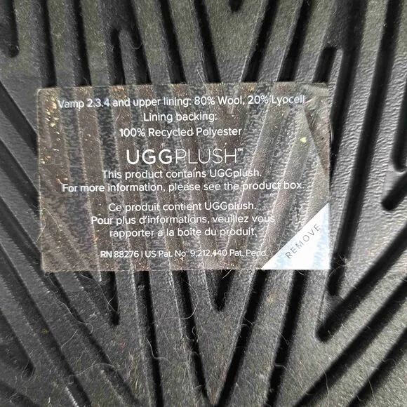 UGG Fluff You Slide Striped Open-Toe Lamb Fur Slippers