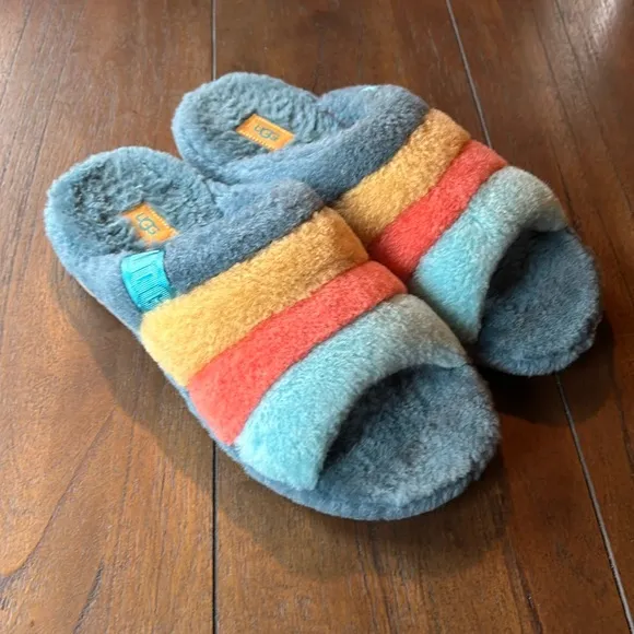 UGG Fluff You Stripes Slippers