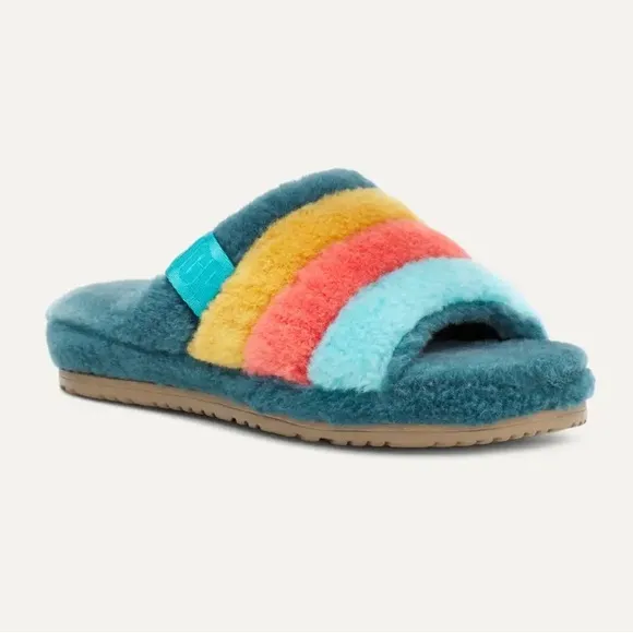UGG Fluff You Stripes Slippers
