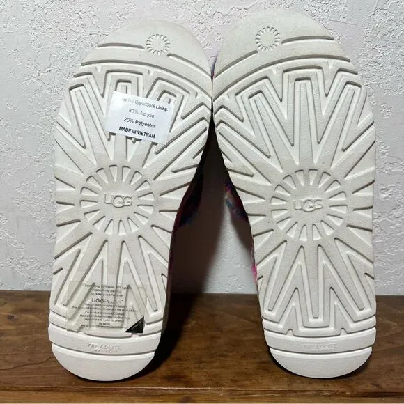 Ugg Fluffita Pixelate Flatform Slide Slippers 7 8 9