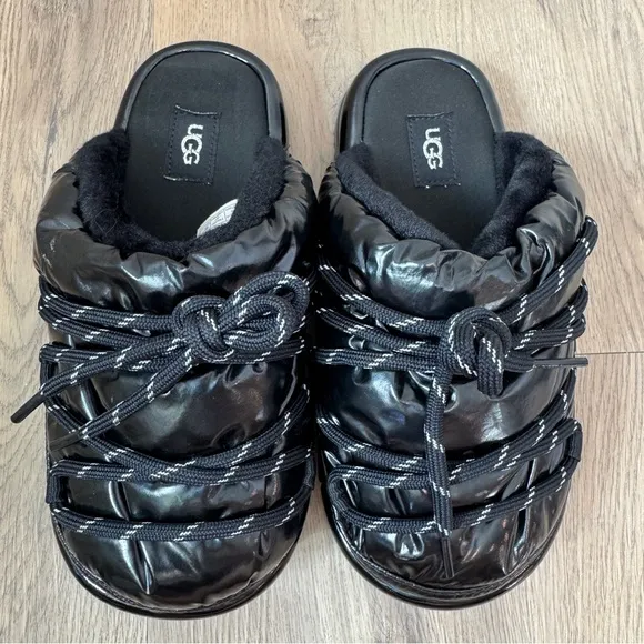 UGG Hi Shine Spaceslider Slide Black 1149033 US Women's Size 5 Ugg Slippers