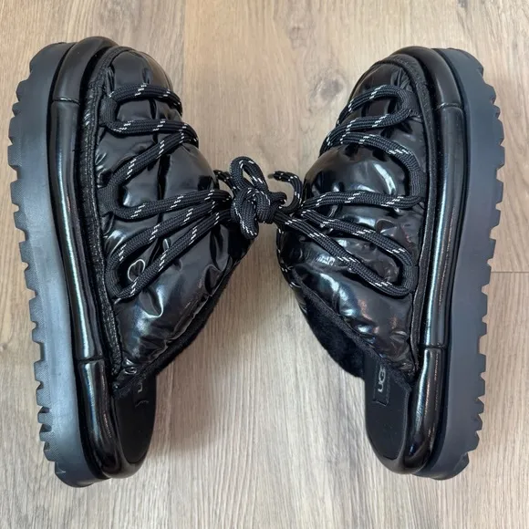 UGG Hi Shine Spaceslider Slide Black 1149033 US Women's Size 5 Ugg Slippers