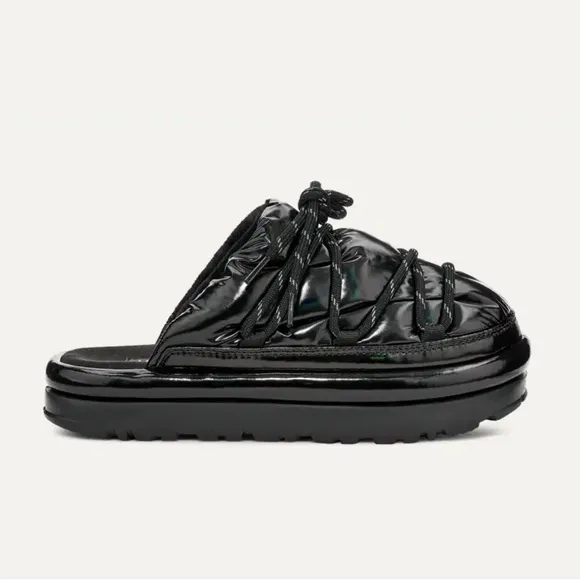 UGG Hi Shine Spaceslider Slide Black 1149033 US Women's Size 5 Ugg Slippers