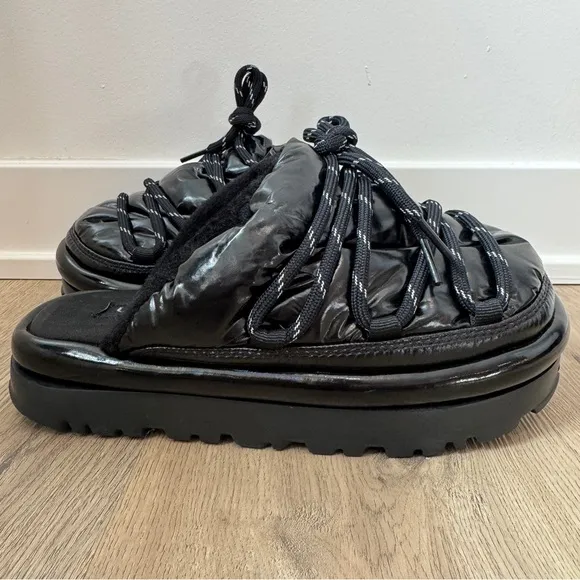 UGG Hi Shine Spaceslider Slide Black 1149033 US Women's Size 5 Ugg Slippers