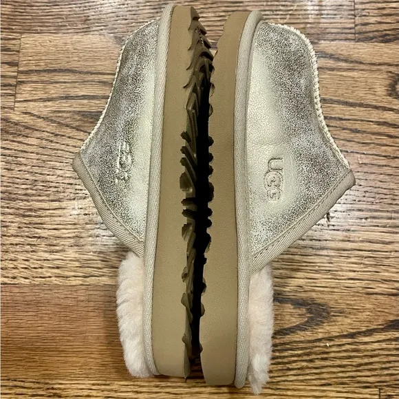 UGG Keegan Metallic UGGplush Faux Fur Lined Slippers