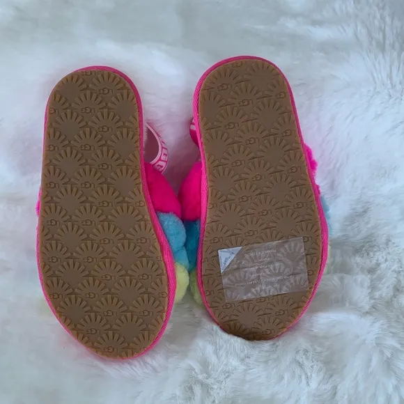 UGG KIDS FLUFF YEAH SLIDE SLIPPERS
