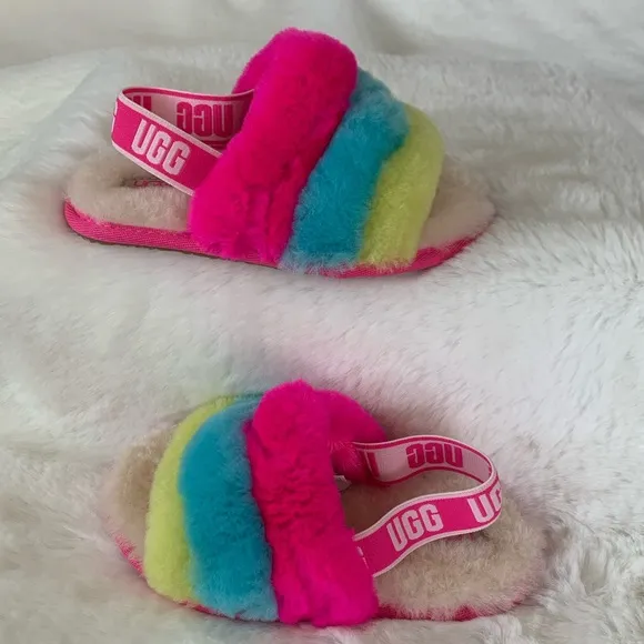 UGG KIDS FLUFF YEAH SLIDE SLIPPERS