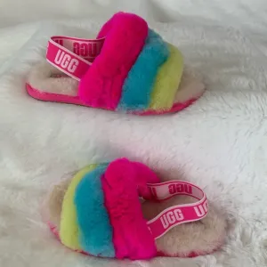 UGG KIDS FLUFF YEAH SLIDE SLIPPERS