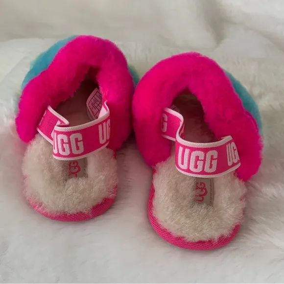 UGG KIDS FLUFF YEAH SLIDE SLIPPERS