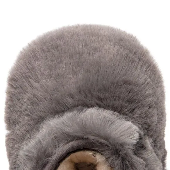 UGG Kid's Gray Jesse Bow II Fluff Bootie Size XS (0-6)
