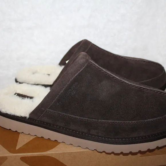 UGG KOOLABURRA MENS CLOG SLIDE SLIPPERS BROWN‎ NEW