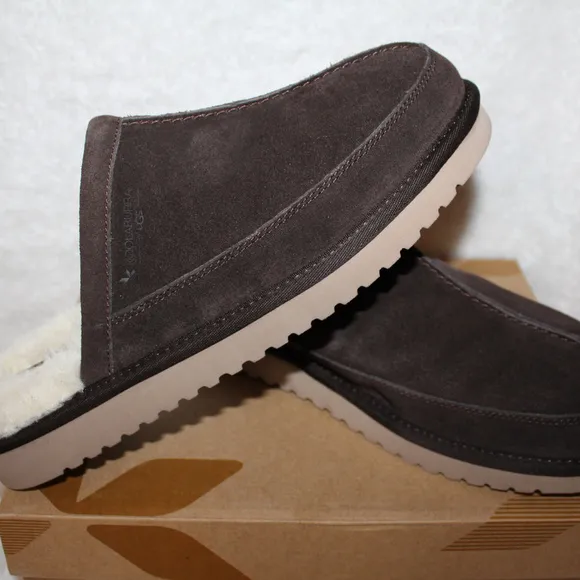 UGG KOOLABURRA MENS CLOG SLIDE SLIPPERS BROWN‎ NEW