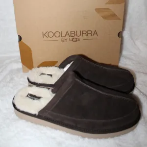UGG KOOLABURRA MENS CLOG SLIDE SLIPPERS BROWN‎ NEW