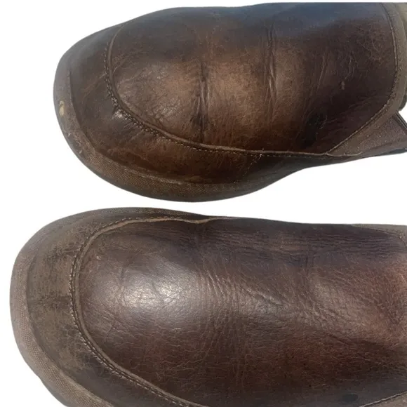 UGG leather men’s fur lined shoes/ slippers