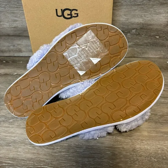 UGG | Maxi Curly Scuffetta Slippers In Save Blossom Purple NEW