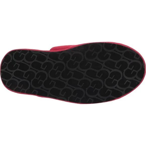 UGG Men Slip On Mule Slippers Scuff Graphic Band Size US 8 Samba Red White